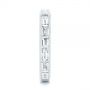  Platinum Platinum Baguette Diamond Wedding Band - Side View -  105294 - Thumbnail