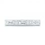 14k White Gold 14k White Gold Baguette Diamond Wedding Band - Top View -  105294 - Thumbnail