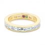 14k Yellow Gold 14k Yellow Gold Baguette Diamond Wedding Band - Flat View -  105294 - Thumbnail