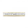 18k Yellow Gold Baguette Diamond Wedding Band - Top View -  105294 - Thumbnail