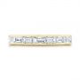 18k Yellow Gold Baguette Diamond Wedding Band - Top View -  105294 - Thumbnail