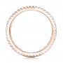 14k Rose Gold 14k Rose Gold Baguette And Round Diamond Eternity Band - Front View -  101311 - Thumbnail