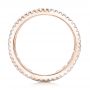14k Rose Gold 14k Rose Gold Baguette And Round Diamond Eternity Band - Front View -  101311 - Thumbnail