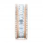 14k Rose Gold 14k Rose Gold Baguette And Round Diamond Eternity Band - Side View -  101311 - Thumbnail