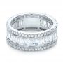  Platinum Platinum Baguette And Round Diamond Eternity Band - Flat View -  101311 - Thumbnail