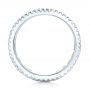 14k White Gold Baguette And Round Diamond Eternity Band - Front View -  101311 - Thumbnail