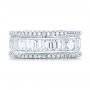  Platinum Platinum Baguette And Round Diamond Eternity Band - Top View -  101311 - Thumbnail