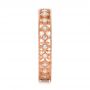 14k Rose Gold 14k Rose Gold Bezel Set Diamond Stackable Eternity Band - Side View -  101916 - Thumbnail