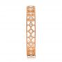 14k Rose Gold 14k Rose Gold Bezel Set Diamond Stackable Eternity Band - Side View -  101917 - Thumbnail