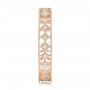 18k Rose Gold 18k Rose Gold Bezel Set Diamond Stackable Eternity Band - Side View -  101918 - Thumbnail