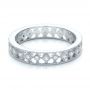  Platinum Platinum Bezel Set Diamond Stackable Eternity Band - Flat View -  101916 - Thumbnail