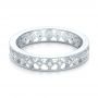  Platinum Platinum Bezel Set Diamond Stackable Eternity Band - Flat View -  101918 - Thumbnail