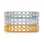  Platinum Platinum Bezel Set Diamond Stackable Eternity Band - Front View -  101916 - Thumbnail