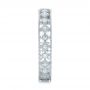 14k White Gold 14k White Gold Bezel Set Diamond Stackable Eternity Band - Side View -  101916 - Thumbnail