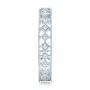  Platinum Platinum Bezel Set Diamond Stackable Eternity Band - Side View -  101918 - Thumbnail