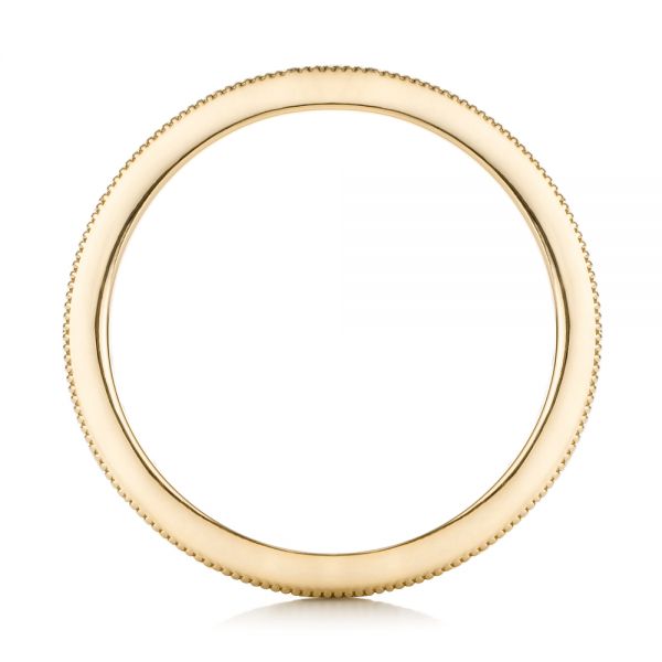 18k Yellow Gold 18k Yellow Gold Bezel Set Diamond Stackable Eternity Band - Front View - 101916