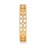 18k Yellow Gold Bezel Set Diamond Stackable Eternity Band - Side View -  101917 - Thumbnail