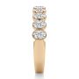 14k Rose Gold 14k Rose Gold Bezel Set Oval Diamond Band - Side View -  108143 - Thumbnail