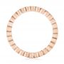 18k Rose Gold 18k Rose Gold Bezel Set Diamond Eternity Wedding Band - Front View -  103639 - Thumbnail