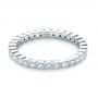  Platinum Platinum Bezel Set Diamond Eternity Wedding Band - Flat View -  103639 - Thumbnail