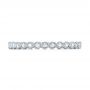 18k White Gold Bezel Set Diamond Eternity Wedding Band - Top View -  103639 - Thumbnail