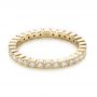 18k Yellow Gold 18k Yellow Gold Bezel Set Diamond Eternity Wedding Band - Flat View -  103639 - Thumbnail