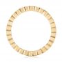 18k Yellow Gold 18k Yellow Gold Bezel Set Diamond Eternity Wedding Band - Front View -  103639 - Thumbnail