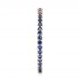 18k Rose Gold 18k Rose Gold Blue Sapphire Stackable Eternity Band - Side View -  101928 - Thumbnail
