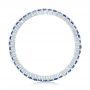  Platinum Platinum Blue Sapphire Stackable Eternity Band - Front View -  101928 - Thumbnail