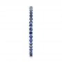  Platinum Platinum Blue Sapphire Stackable Eternity Band - Side View -  101928 - Thumbnail