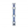 14k White Gold 14k White Gold Blue Sapphire And Diamond Stackable Eternity Band - Side View -  101907 - Thumbnail