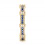 14k Yellow Gold 14k Yellow Gold Blue Sapphire And Diamond Stackable Eternity Band - Side View -  101907 - Thumbnail