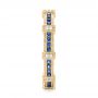 18k Yellow Gold 18k Yellow Gold Blue Sapphire And Diamond Stackable Eternity Band - Side View -  101907 - Thumbnail