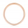18k Rose Gold 18k Rose Gold Blue Sapphire And Diamond Wedding Band - Front View -  103755 - Thumbnail