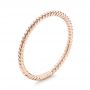 14k Rose Gold Braided Women's Wedding Band