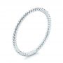  Platinum Braided Women's Wedding Band