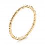 14k Yellow Gold Braided Women's Wedding Band