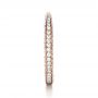 18k Rose Gold 18k Rose Gold Bright Cut Diamond Eternity Band - Side View -  1153 - Thumbnail