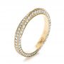 14k Yellow Gold 14k Yellow Gold Bright Cut Diamond Eternity Band - Three-Quarter View -  1153 - Thumbnail