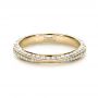 18k Yellow Gold 18k Yellow Gold Bright Cut Diamond Eternity Band - Flat View -  1153 - Thumbnail