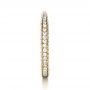 18k Yellow Gold 18k Yellow Gold Bright Cut Diamond Eternity Band - Side View -  1153 - Thumbnail