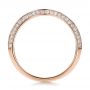 14k Rose Gold 14k Rose Gold Bright Cut Diamond Wedding Band - Front View -  100408 - Thumbnail