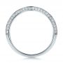 18k White Gold 18k White Gold Bright Cut Diamond Wedding Band - Front View -  100408 - Thumbnail