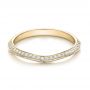 14k Yellow Gold 14k Yellow Gold Bright Cut Diamond Wedding Band - Flat View -  100408 - Thumbnail