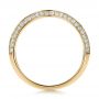 18k Yellow Gold 18k Yellow Gold Bright Cut Diamond Wedding Band - Front View -  100408 - Thumbnail