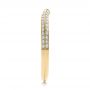 14k Yellow Gold 14k Yellow Gold Bright Cut Diamond Wedding Band - Side View -  100408 - Thumbnail