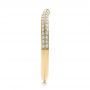 18k Yellow Gold 18k Yellow Gold Bright Cut Diamond Wedding Band - Side View -  100408 - Thumbnail