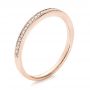 18k Rose Gold Bright Cut Diamond Wedding Band