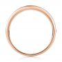 18k Rose Gold 18k Rose Gold Bright Cut Diamond Wedding Band - Front View -  100414 - Thumbnail