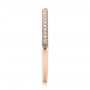 14k Rose Gold 14k Rose Gold Bright Cut Diamond Wedding Band - Side View -  100414 - Thumbnail